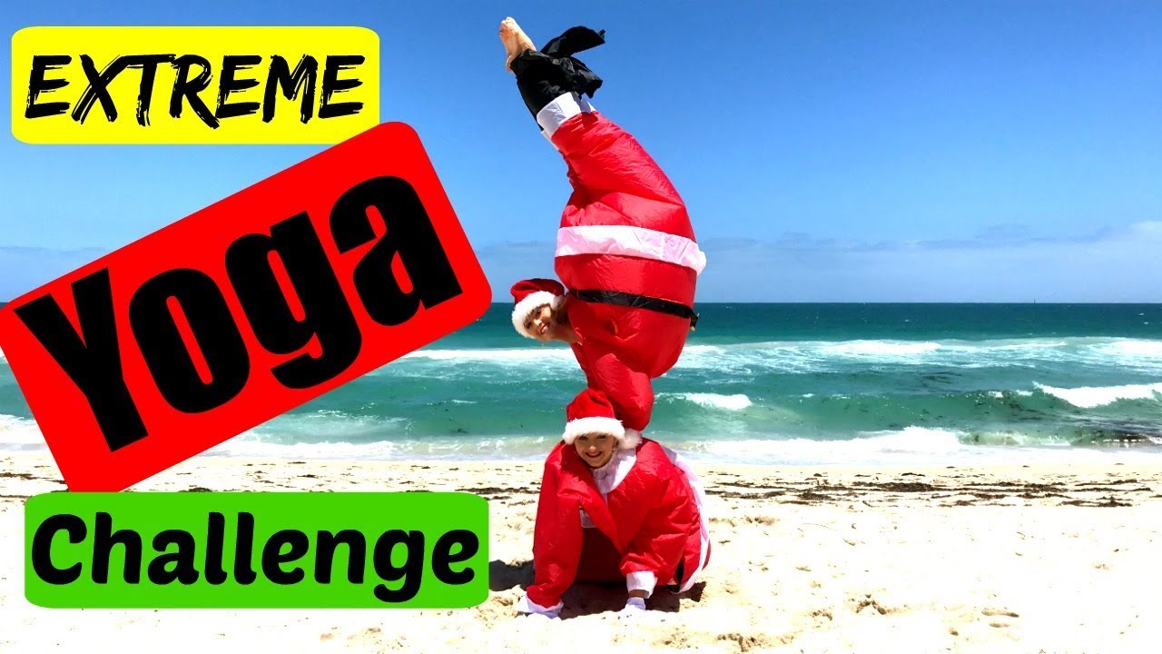 Extreme Yoga Challenge Christmas edition  Teagan  Sam