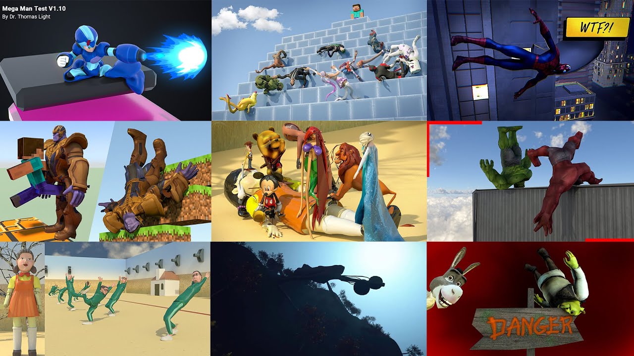 Super Heroes & Villains Weird Animations: Spiderman, Fortnite, Hulk, & more