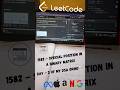 Day 3 of my DSA Grind,LeetCode 1582, Special Positions in a Binary MatrixSimple #dsa #coding #logic