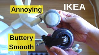 How to fix IKEA chair castor wheels autolocking without void warranty  Rollerblade Castors