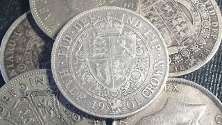 UK Half Crowns design evolution