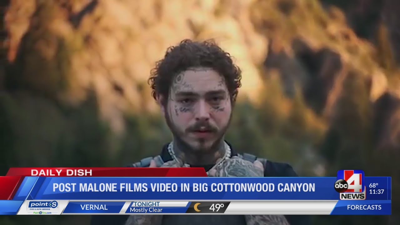 Post Malone films video in Big Cottonwood Canyon YouTube