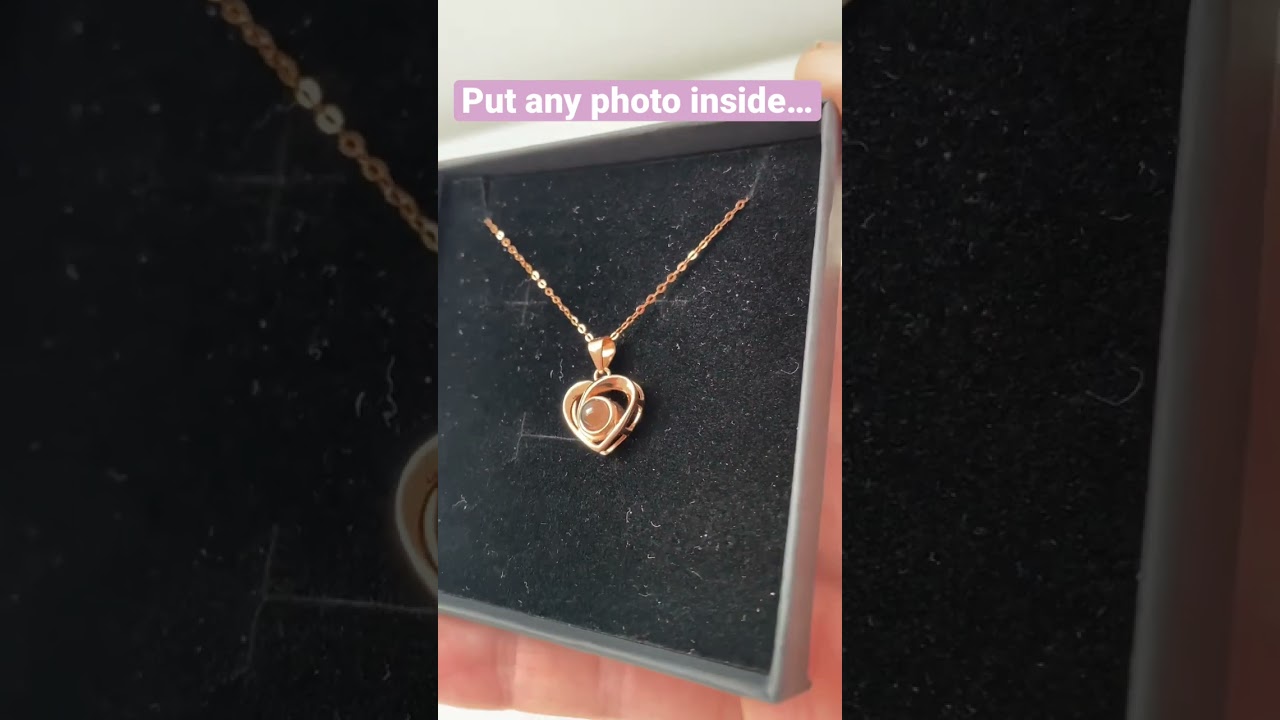 The BEST Gift Idea 🎁 Put Any Photo Inside The Photo Projection Necklace 