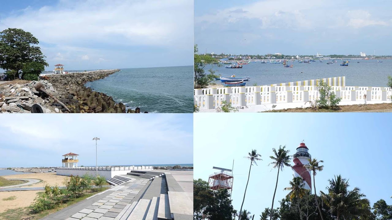 Kollam Thangassery Breakwater Tourism YouTube