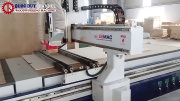 Máy cnc router 2 bàn làm việc SM-1350TC2 I Máy cnc nesting 2 bàn