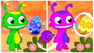 🔎 Spot the Difference Game ⭐️ Groovy The Martian | Groovy eats Easter Eggs and changes colour! screenshot 1