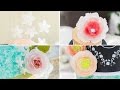 Cómo hacer flores con papel de arroz o wafer paper - Tutorial - María Lunarillos | tienda & blog