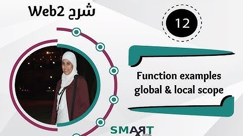 Web-2 (12) || Functions examples (global & local scope)