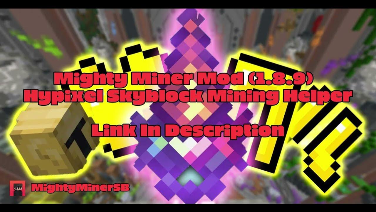 Mighty miner mod 1 8 9 macro mod youtube