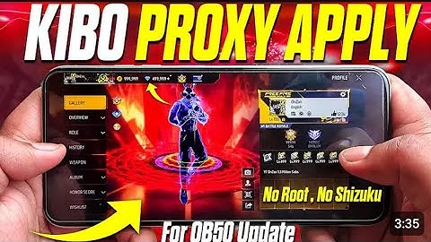 Kibomodz Free Fire Proxy Server Apply Process (No Root) || unlimited diomond 💎💎💎🤯