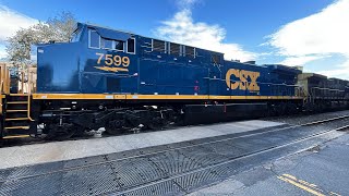 Thomas St Worcester Sees M827 The Mattawaumkeag Monster W/ 61 Loads & 16 Empties Go Out & In Tunnels