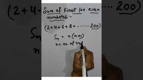 #shorts#short trick to find sum of consecutive even numbers.