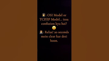 OSI vs TCP/IP Explained in Fun Way! #youtubeshorts #tech #internet #network #viral #trendingshorts