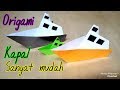 Cara membuat origami kapal sangat mudah