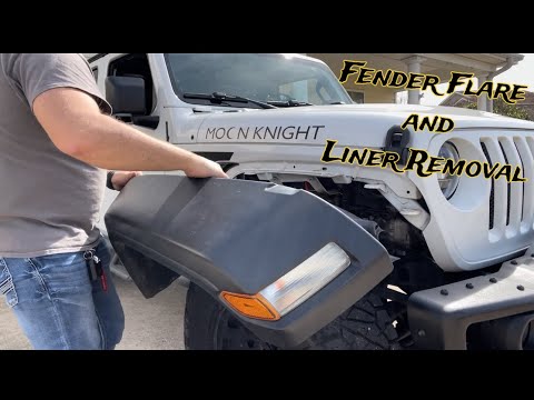 Jeep JL fender flare and liner removal, part 1