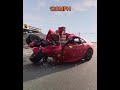 Car crash simulation at various speeds between 30260 mph