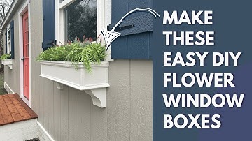 How To Build Window Flower Boxes (out of no rot PVC boards!)