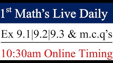 FSC | ICS |F.A Math 1 ch 9, Lec 1,Exercise 9.1,9.2,9.3  Math Chapter 9 Fundamentals of Trigonometry