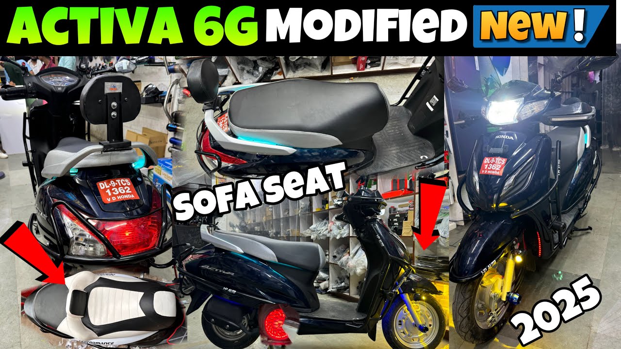 Modified Activea activa 6g Modification accessories | Activa Modified | All New Activa ...