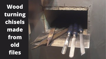 Making wood turning chisels from old files