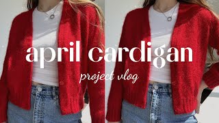 knit with me april cardigan by PetiteKnit | project vlog