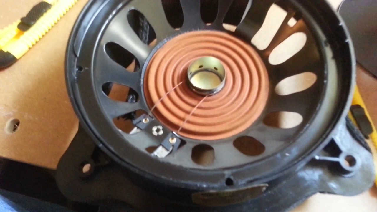 DIY Chrysler Crossfire Buzzing door speaker repair, with or with out