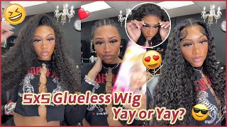 Make Closure Look Like FRONTAL🔥5X5 Undetectable HD Lace Closure Wig Review Ft.@UlaHair