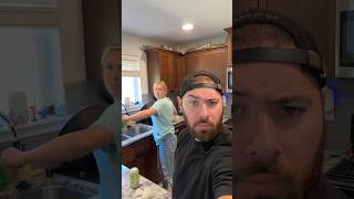 He got fried for this one 😂🍳#marriedlife #couplescomedy #relationshipgoals #shorts