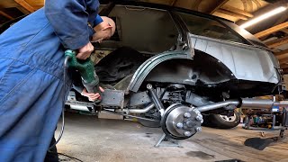 Range Rover Classic LH sill removal. MregRangieResto EPISODE 36. screenshot 3