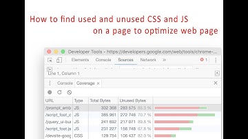 How to find used and unused CSS and JS on a page to optimize web page -Concept Digital Marketing