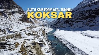Drive to Koksar in Snow | Rohtang Pass जाने से हमें रोका | Black Ice | Skoda Kushaq