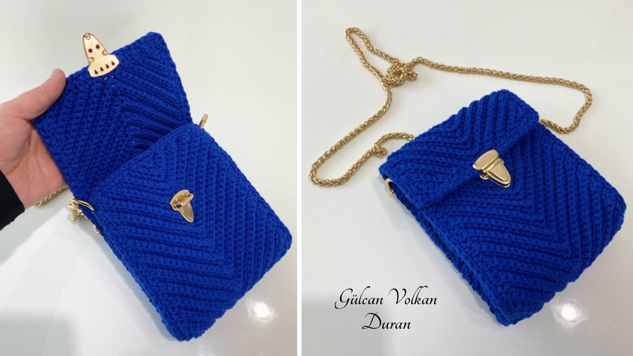 1 GÜNDE ÖRÜLEN ZARF ÇANTA YAPIMI - ÇOOKKK KULLANIŞLI 🤩💌