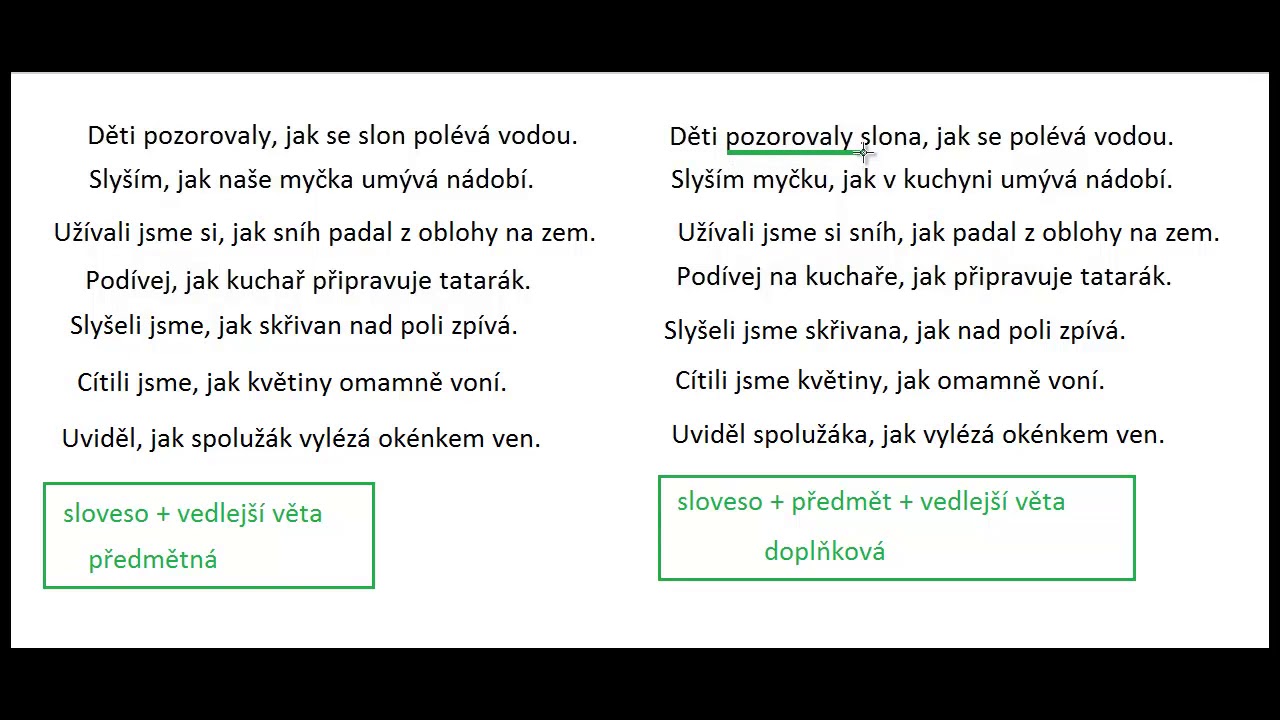 Jak se pozná věta doplňková?