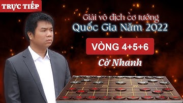 [LIVE] Vòng 4+5+6 : Cờ Nhanh (15p+10s) - Giải vô địch cờ tướng quốc gia (A1) năm 2022
