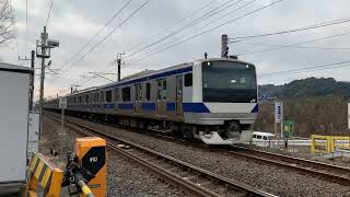 上野東京ライン常磐線直通普通列車土浦行きE531系