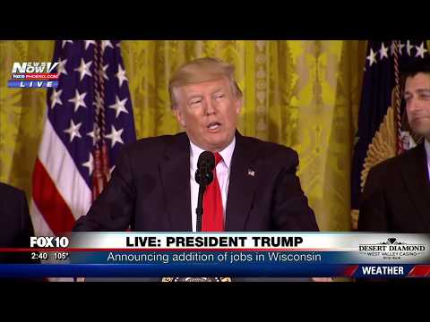 FNN: President Trump Speaks About Foxconn Factory in Wisconsin and New Jobs in America