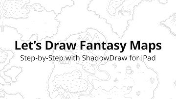 How to Draw a Fantasy Map - Step by Step - ShadowDraw - Coastal Hills Map