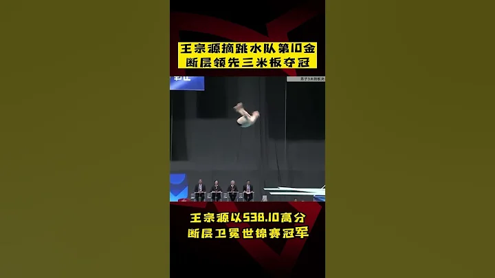 #王宗源 摘跳水隊第10金，斷層領先三米板奪冠！ - 天天要聞