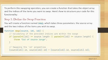 How to Swap Object Items in JavaScript