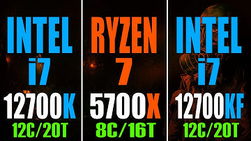 INTEL i7 12700KF vs RYZEN 7 5700X vs INTEL i7 12700K || PC GAMES BENCHMARK TEST ||