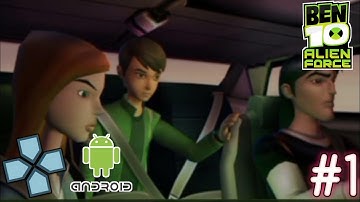 Ben 10 : Alien Force - PPSSPP Android Playthrough - Part 1 (No-Commentary)