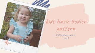 kids basic bodice pattern| back | part -2