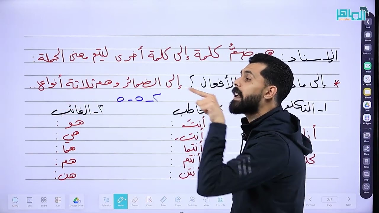 شرح درس إسناد الفعل الماضي الصحيح الآخر الصف الثامن المنهاج الجديد بأسهل طريقة- مع أحمد الكسواني 💥💫