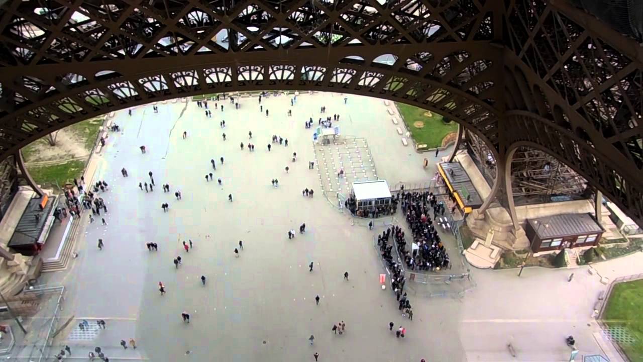 Eiffel tower - glass floor