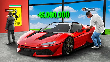 Stealing Every FERRARI From DEALERSHIP in GTA 5!