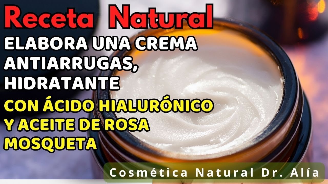 Cómo Hacer Crema Facial Antiarrugas con Efecto Lifting | Ácido Hialurónico y Rosa Mosqueta 💧🌹