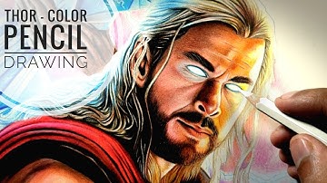 Thor drawing | Thor love and thunder drawing (step by step drawing for beginners)