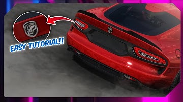How To Make Dodge Viper Logo Realistic Easy Tutorial Design Car Parking