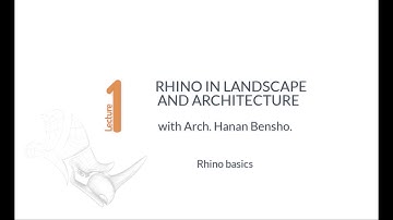 Rhino Lecture 1: basics, Interface, concepts, curves, edit points...