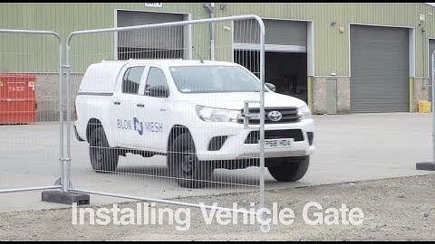 Video 2 - How to install pedestrian and vehicle gates with mesh fencing